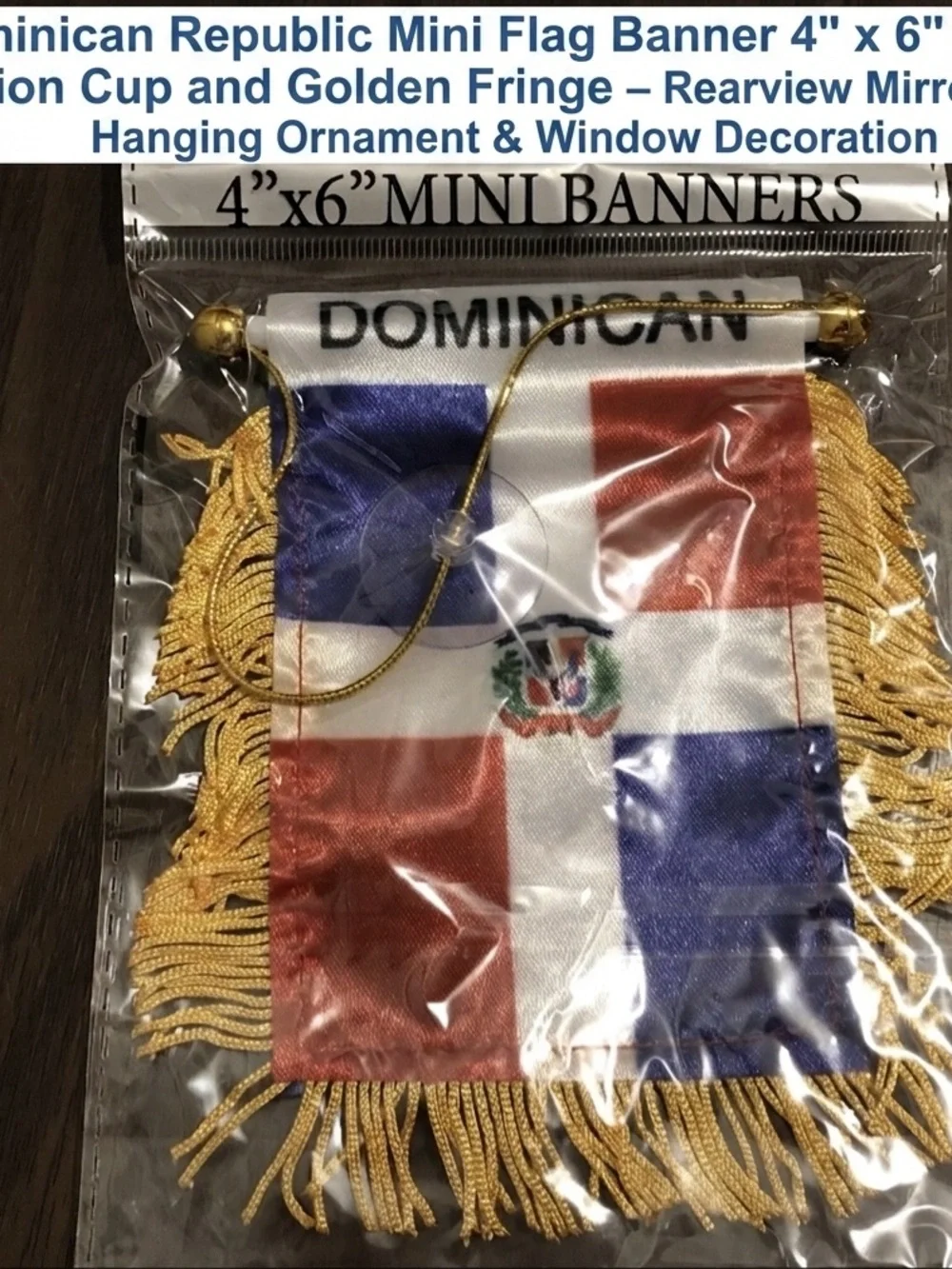 Dominican Republic Mini Flag Banner 4